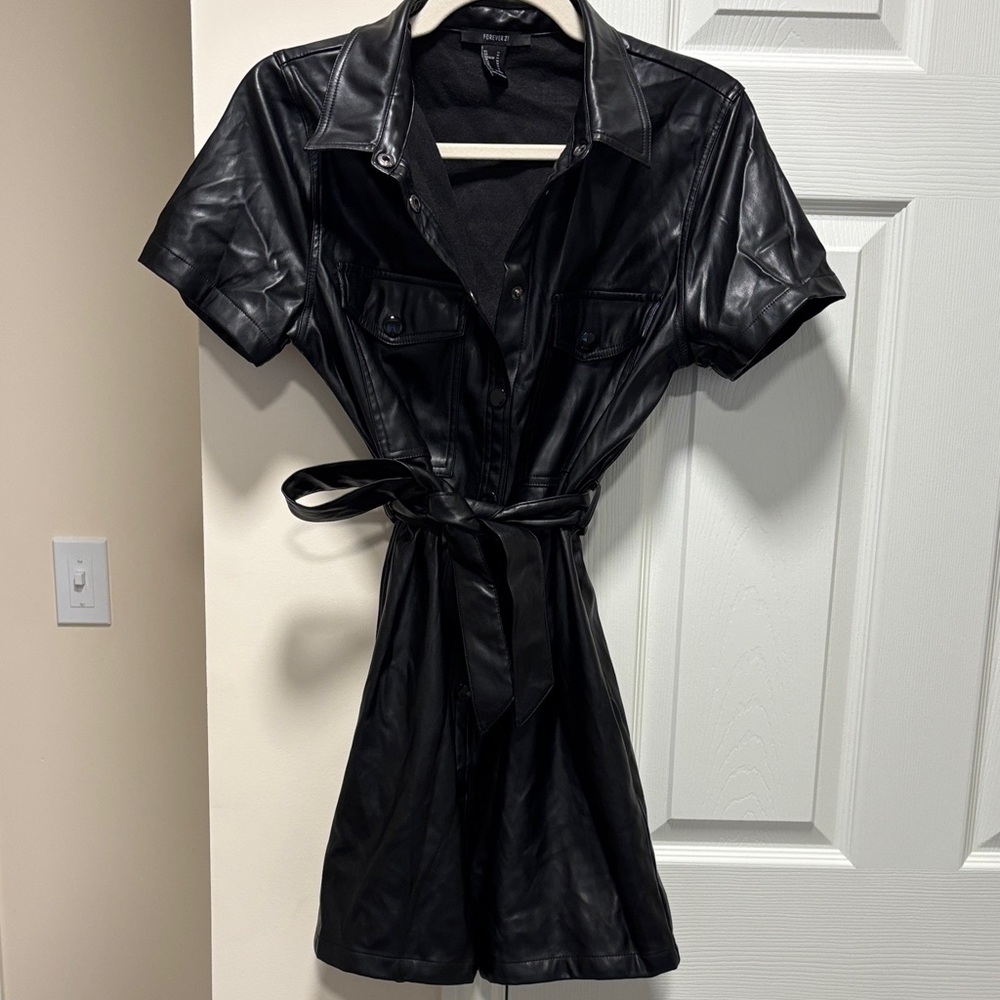 Forever 21 Black Faux Leather Jacket
